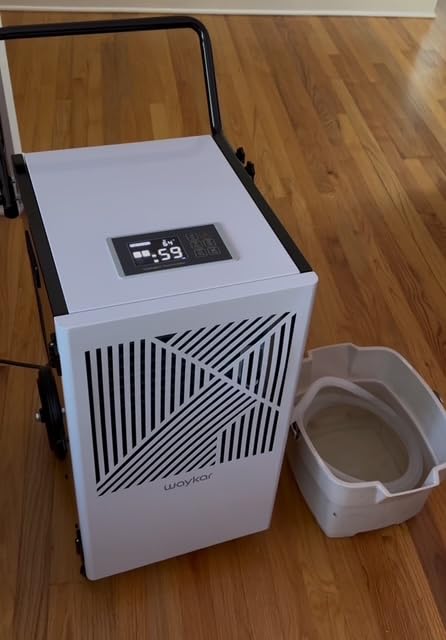Waykar 155 Pints Commercial Dehumidifier with Pump, Drain Hose and Washable Filter Space up to 8000 Sq. Ft, for Basements, Industrial or Commercial Spaces - 5 Year Quality Coverage customer photo 1