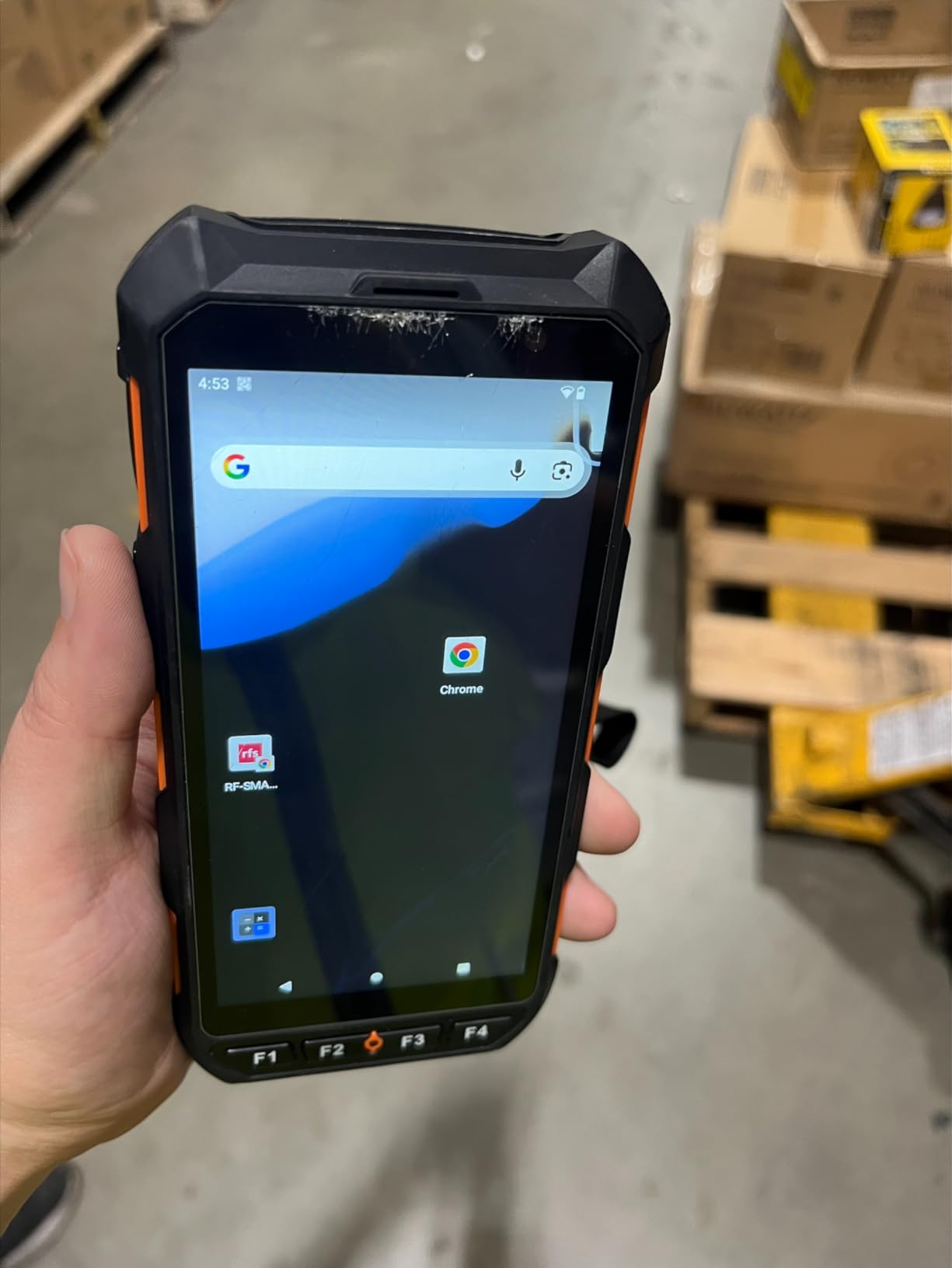 Vanquisher Android 13 Barcode Scanner Handheld Mobile Computer, 5.5-inch Touchscreen PDA Scanner with Integrated Honeywell 1D & 2D Bar Code Scan Engine, WiFi & 4G LTE customer photo 1