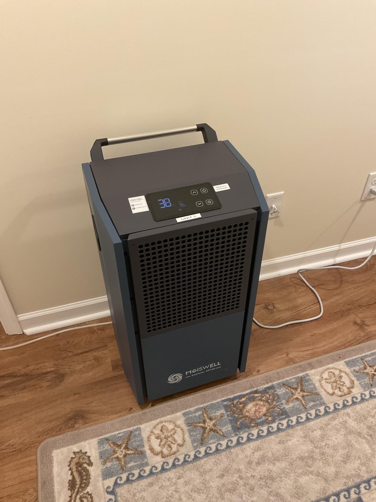 190 Pints Commercial Dehumidifier with Pump Heavy Duty for Basement | Timer | Industrial Portable Dehumidifier for Large Space Warehouse Grow Room | Water Damage Restoration | Auto Defrost | Drain Hose customer photo 1