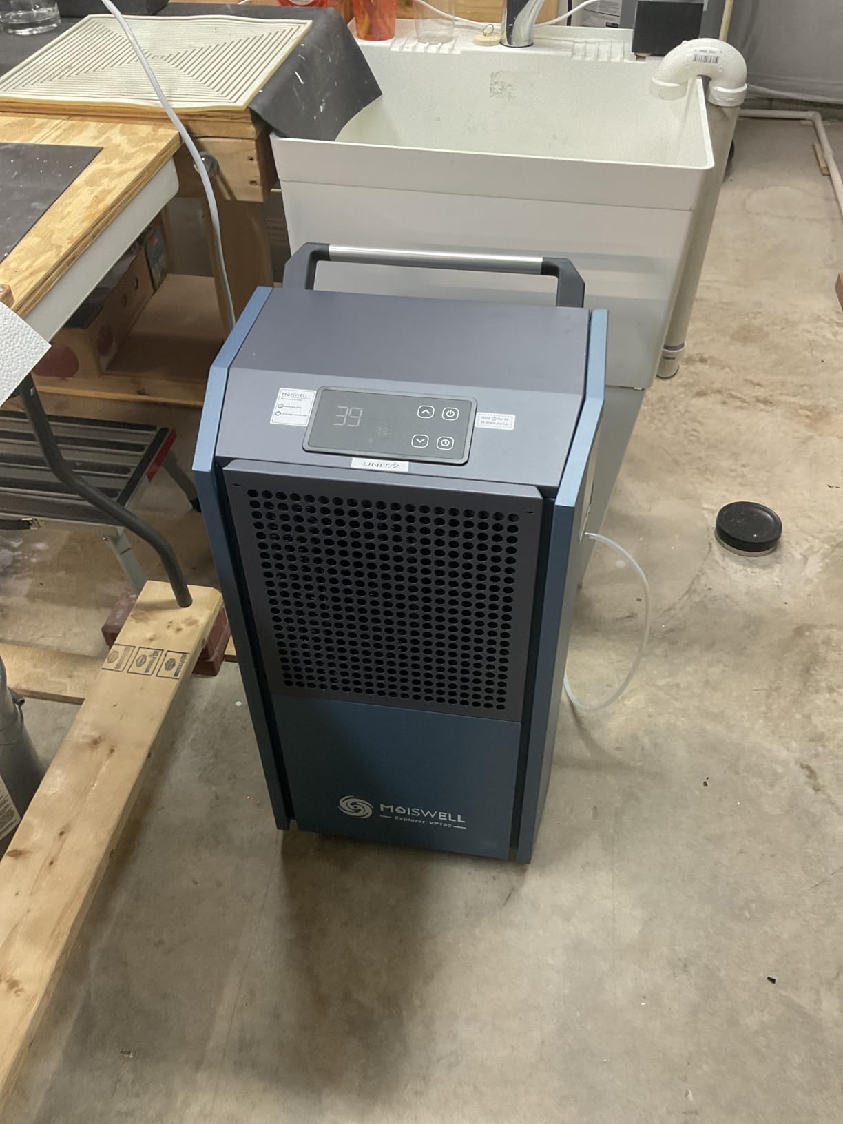 190 Pints Commercial Dehumidifier with Pump Heavy Duty for Basement | Timer | Industrial Portable Dehumidifier for Large Space Warehouse Grow Room | Water Damage Restoration | Auto Defrost | Drain Hose customer photo 2