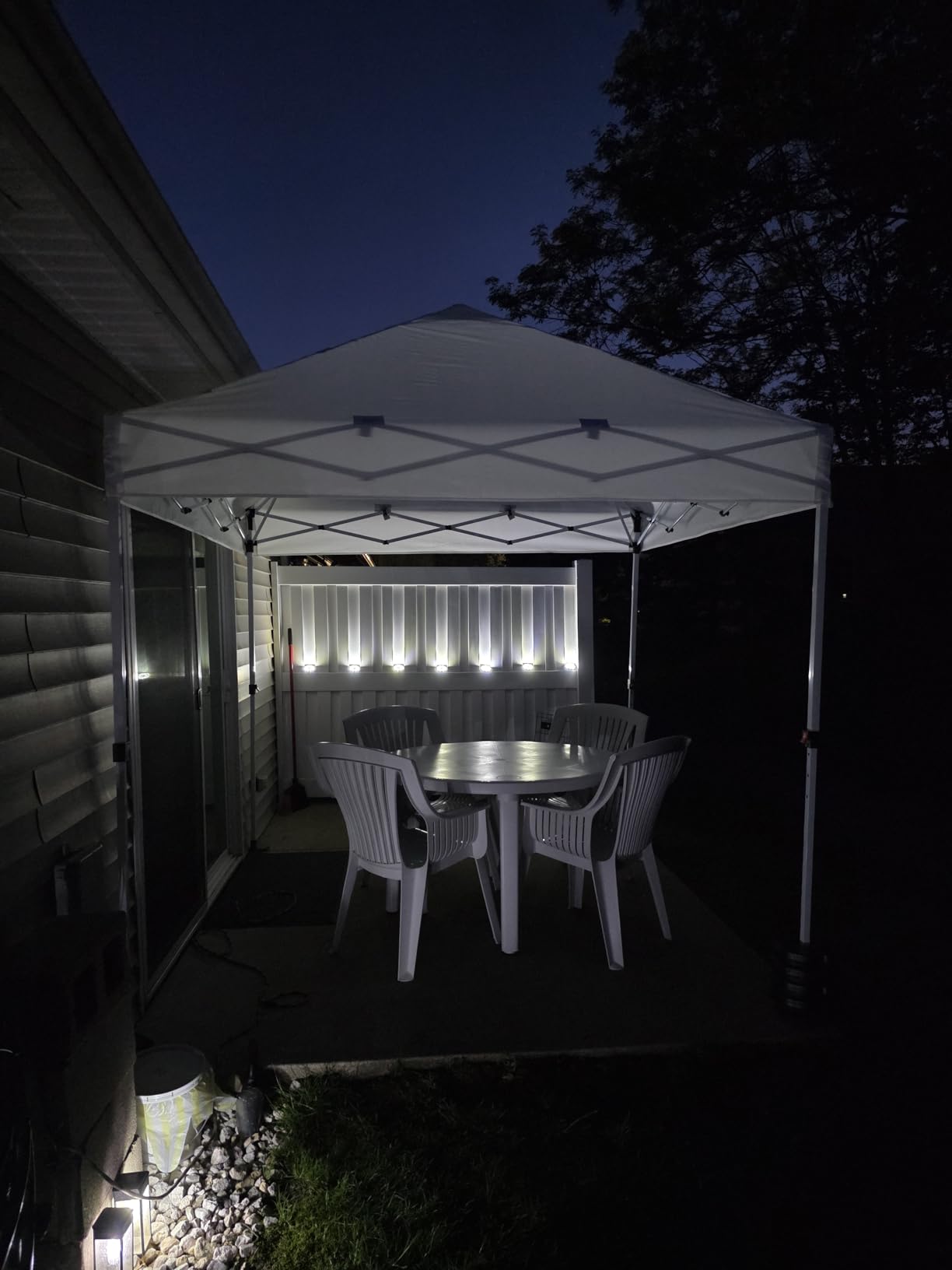 CROWN SHADES Commercial 10x10 Pop Up Canopy,Canopy Tent,White | CENTERLOK 8-Strand,STO-N-Go Bag,400D Strength Oxford Fabric,Height Adjustment,Trade Shows,Events,Tailgates & Commercial Use customer photo 2