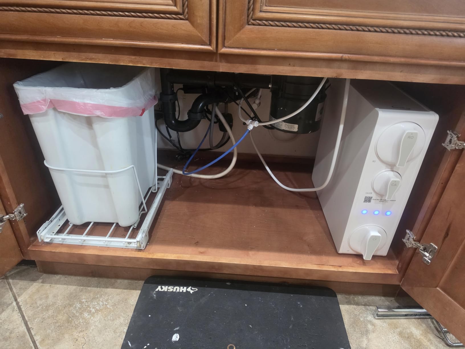 iSpring RO1000-BN Tankless Reverse Osmosis System, 1000 GPD Fast High Flow, Under Sink, 2:1 Low Drain Ratio, TDS PFAS Reduction, Auto Flush, Filter Reminder customer photo 2