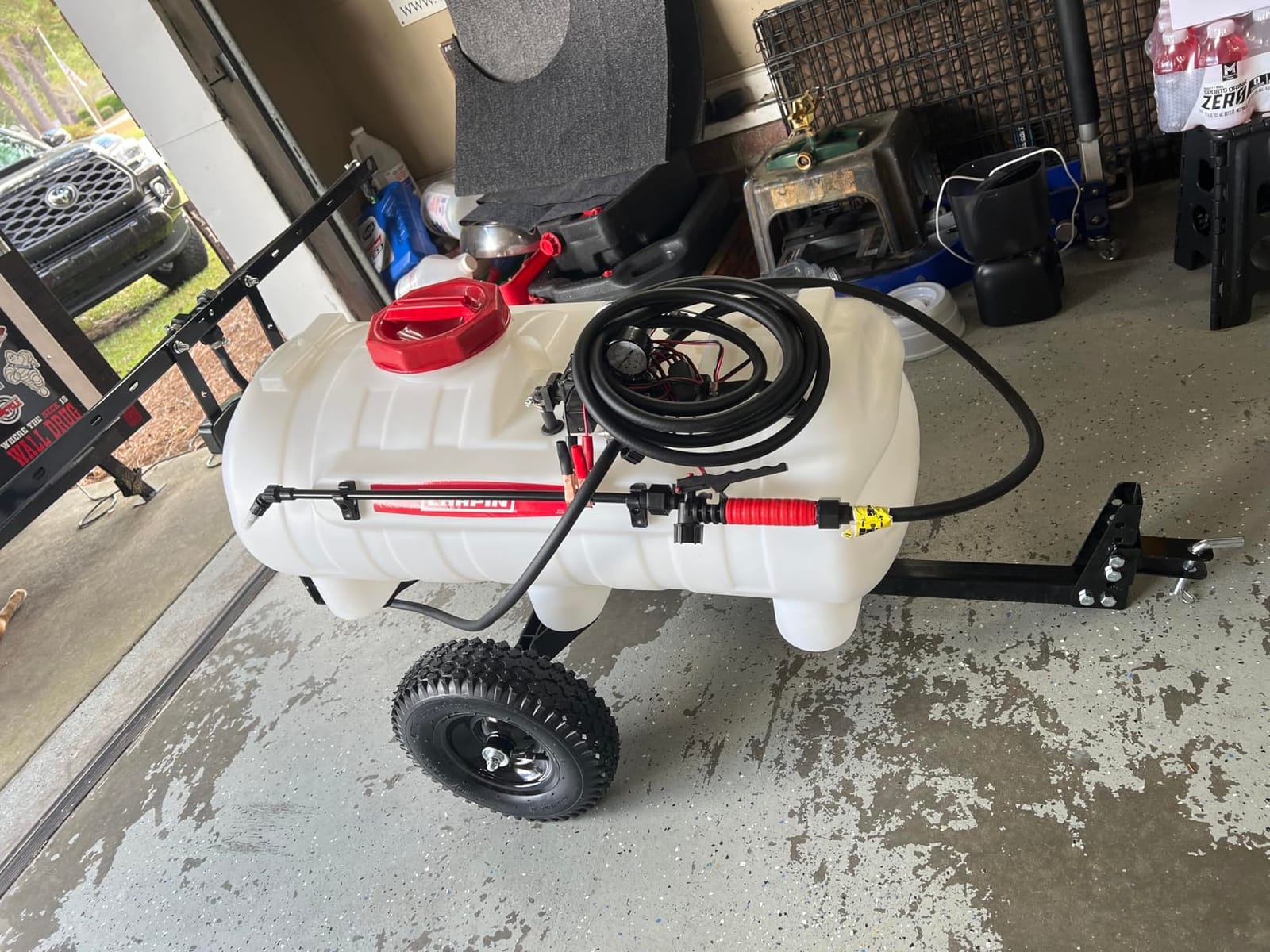 Chapin 97664: Made in The USA 15-Gallon Tow-Behind 2.5GPM/12V EZ Mount Deluxe Multi-Purpose ATV/UTV Tank Sprayer customer photo 1