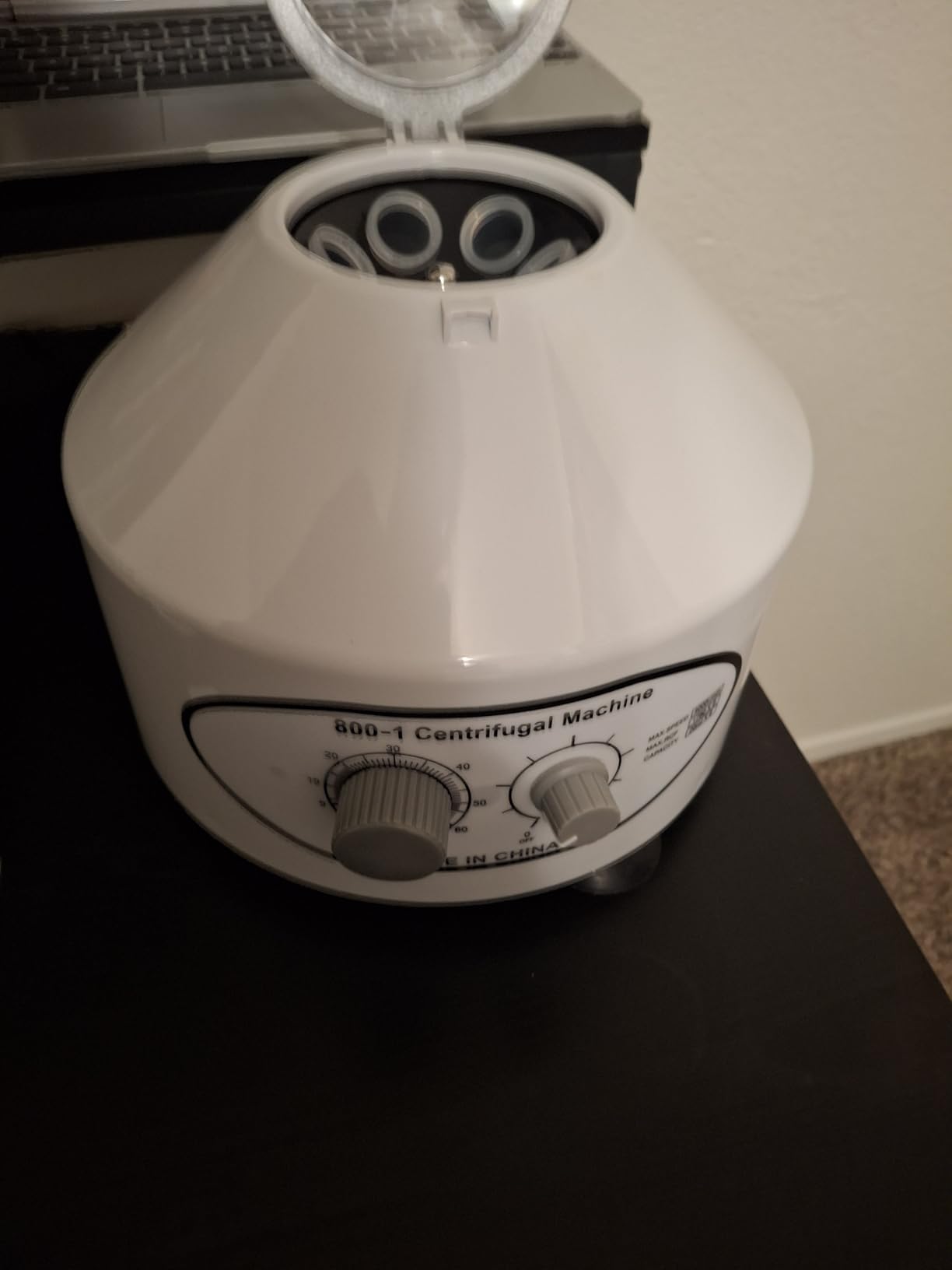 Centrifuge Machine, Lab Benchtop Centrifuges, Desktop Electric Lab Laboratory Centrifuge Machine Lab Medical Practice w/Timer and Speed Control - Low Speed,4000 RPM, Capacity 20 ML x 6-110v customer photo 1