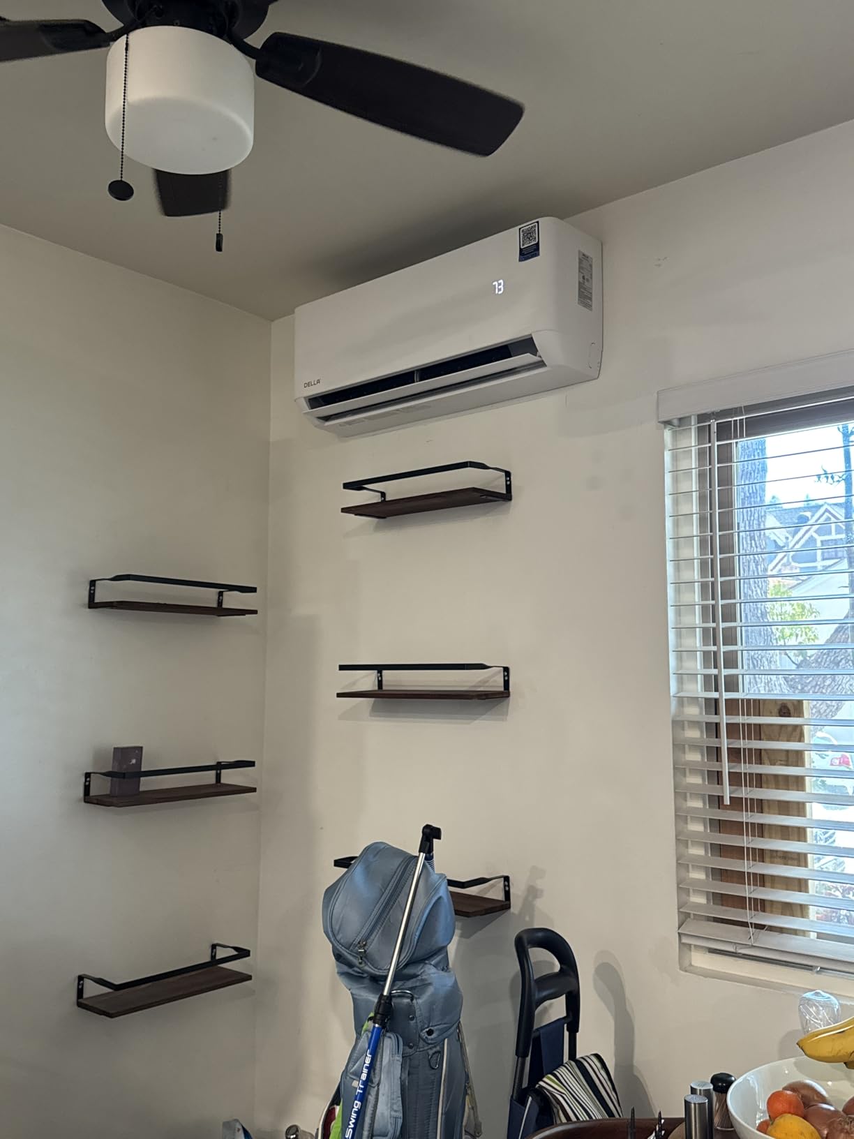 DELLA Hyper Heat Lower as -13°F 9,000 BTU Mini Split, Cools Up to 400 Sq. Ft, Work with Alexa and WiFi, Energy Star 115V 24 SEER2, Inverter AC with 0.75 Ton Pre-Charged Heat Pump & 16.4ft Kits customer photo 2