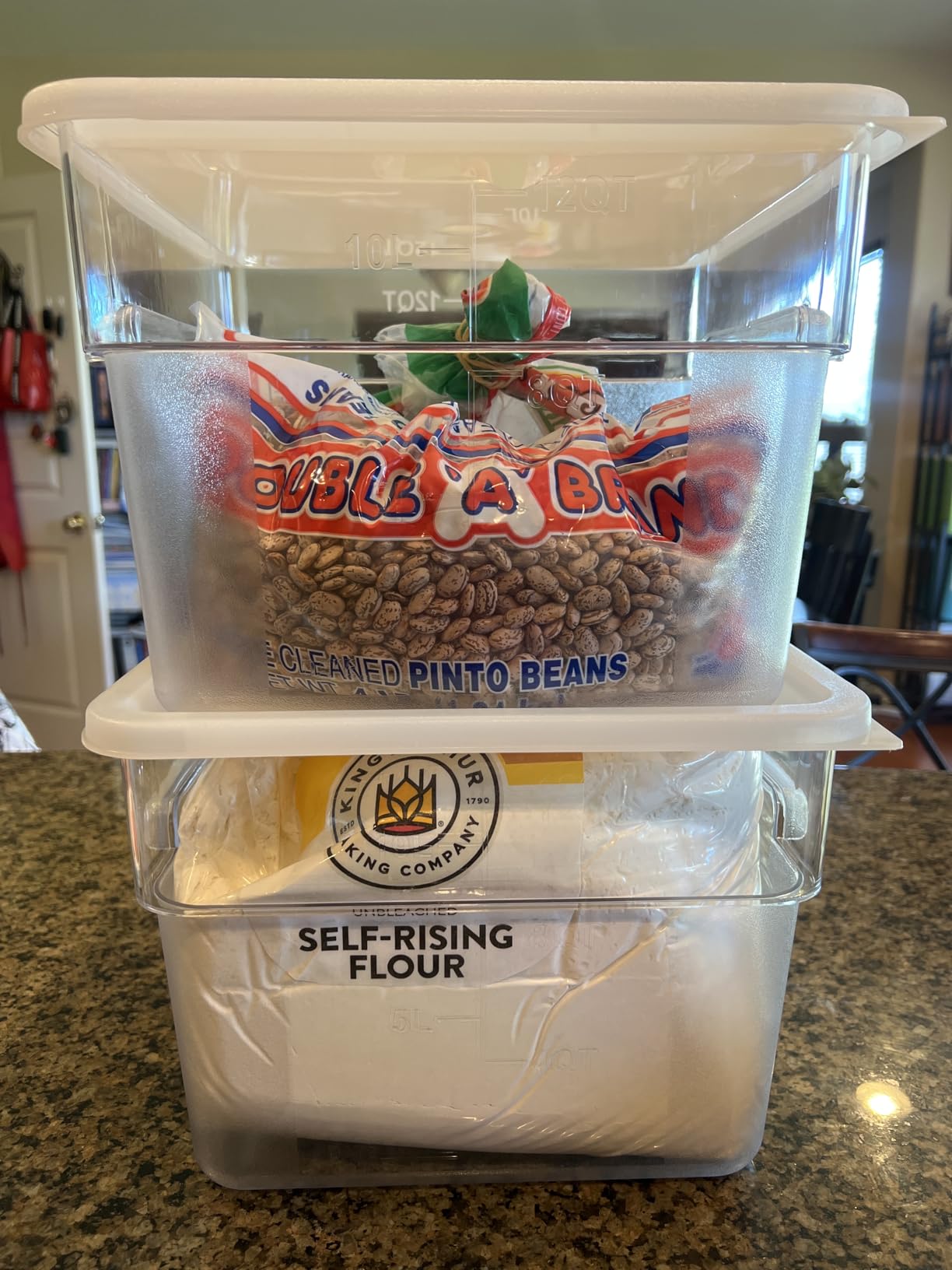 FoldTier 2 Pieces Square Food Storage Containers Polycarbonate Clear food Container with Lid Commercial Storage with Graduations for Commercial Kitchen Dough Marinating Meat(White,8 Qt) customer photo 1