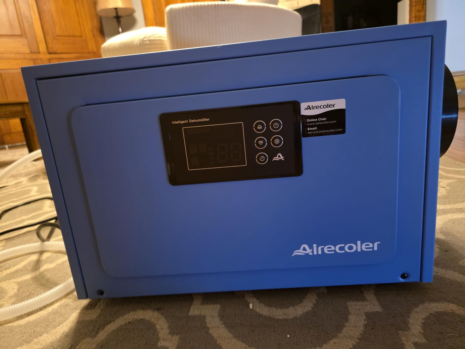 125 Pints Commercial Dehumidifier for Crawl Space & Basement | Industrial Grade Water Damage Restoration, Drain Hose Included, Timer, Auto Defrost, Memory Starting | Airecoler GT-X5 customer photo 1