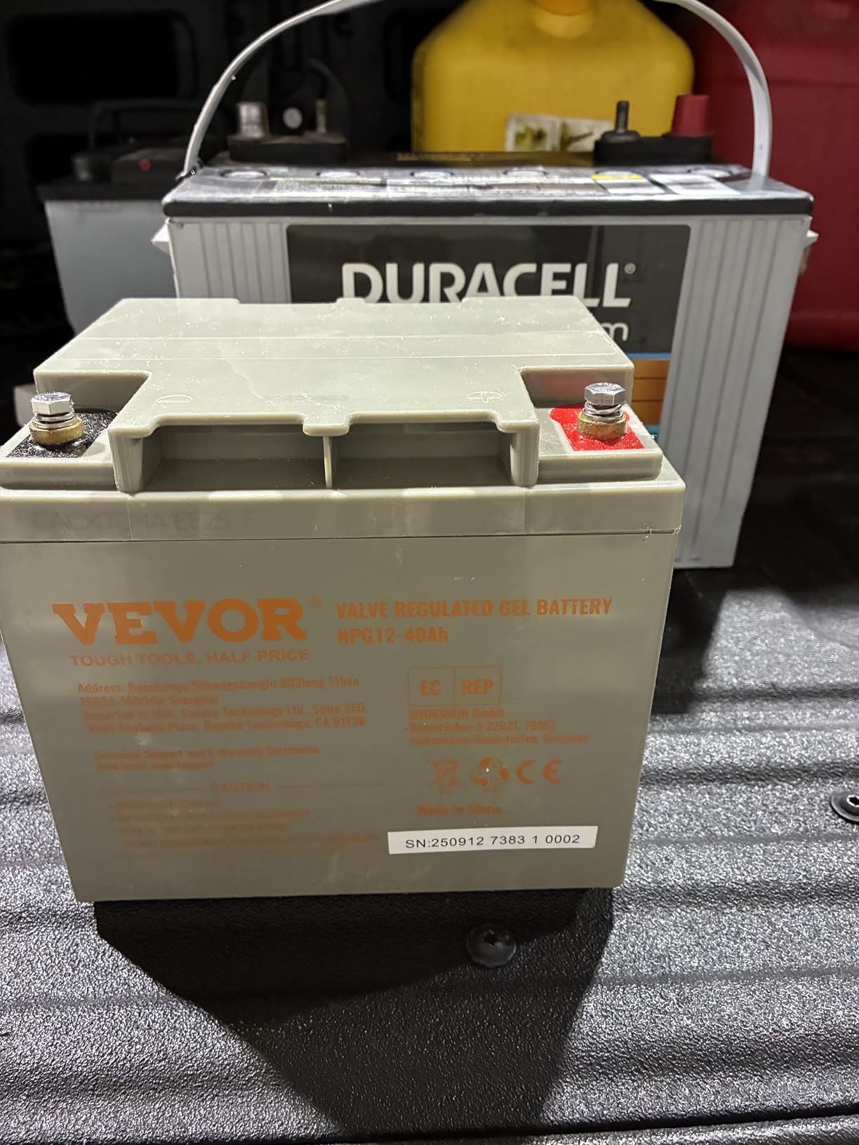 VEVOR Deep Cycle Battery, 12V 100 AH, AGM Marine Rechargeable Battery, High Self-Discharge Rate 800A Current, for RV Solar Marine Off-Grid Applications UPS Backup Power System customer photo 2