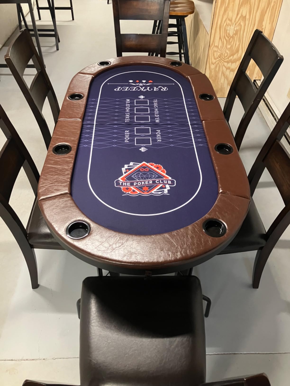 RAYKEEP 10 Player Poker Table Foldable, 84