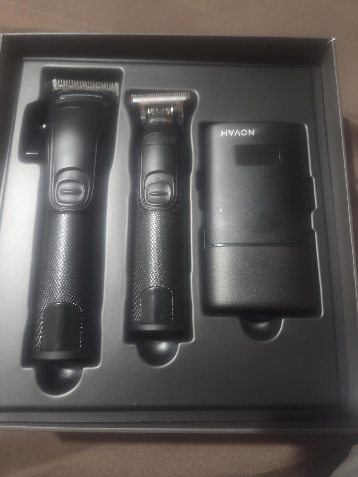 Novah Professional Barber Clippers and Trimmer Set - Foil Shaver Professional Hair Clippers for Men, Mens Cordless Hair Clipper for Barbers Haircut Kit, Fade customer photo 1