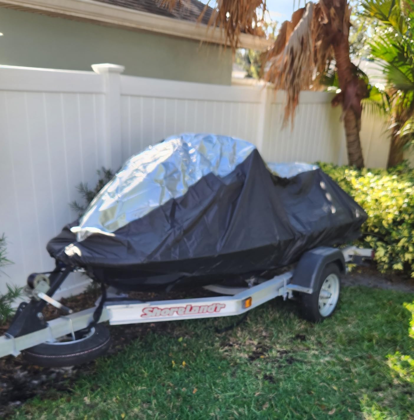 3 Seater Waterproof Jet Ski Covers, Upgraded 420D Heavy Duty Nano Coating PWC Cover,2 Air Vent Marine Grade UV Resistant Fits Waverunner Polaris from 116