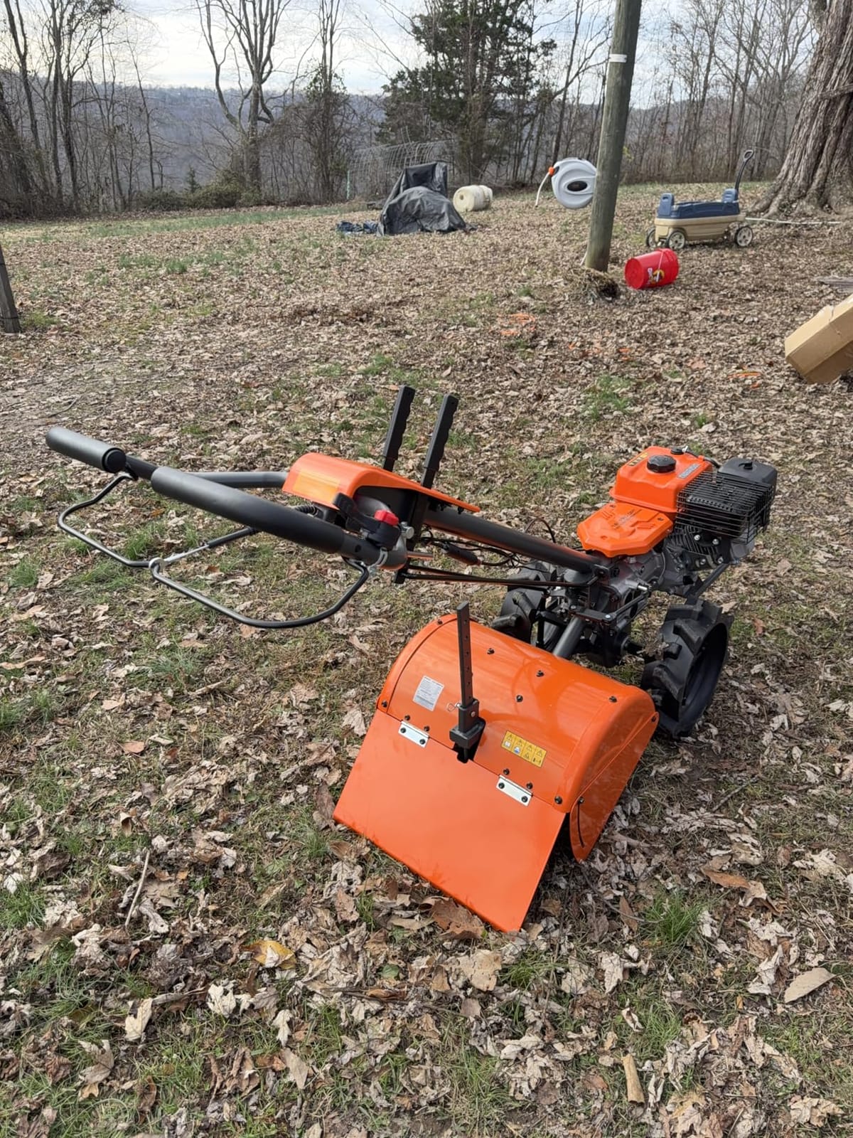 NOVUS 18-Inch Dual Direction Rear Tine Tiller, 212cc 4-Cycle Gas Engine, Full Gear Transmission, Dual Rotating Tines, Airless Tires Gas Tiller for Small to Large Gardens customer photo 1