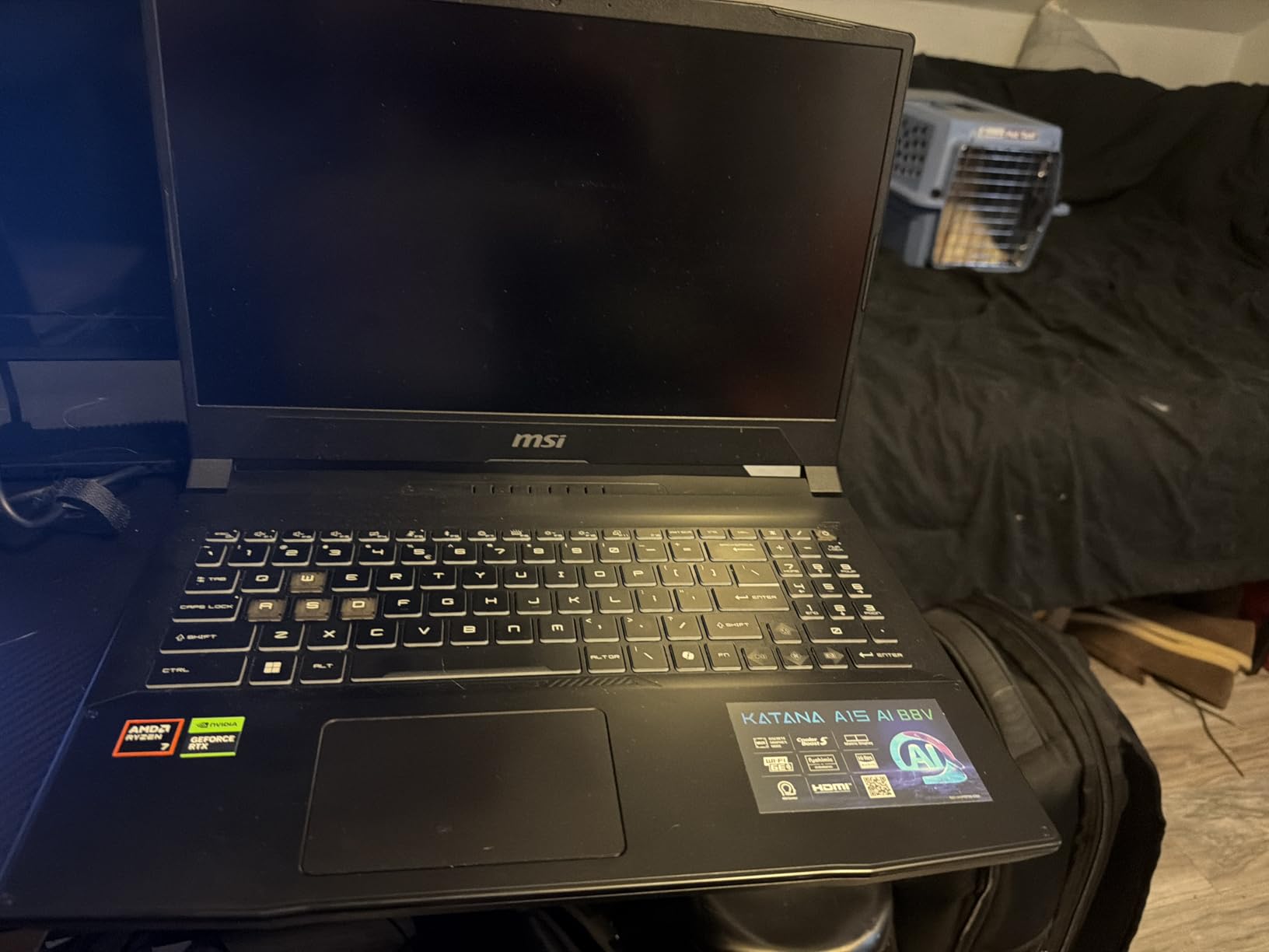 MSI Katana A15 AI 15.6 144Hz FHD Gaming Laptop - Ryzen 7-8845HS, GeForce RTX 4060, 32GB DDR5, 1TB SSD customer photo 1