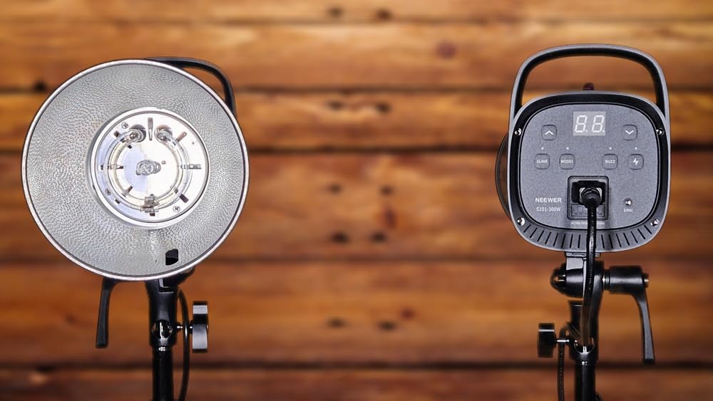 NEEWER 800Ws Studio Monolight Flash Light Kit (2 Pack), S101-400W 5600K Strobe Light with 150W Modeling Lamp/Bowens Mount/Softbox/Stand/Reflector/RT-16 Trigger/Bag customer photo 1