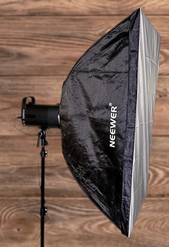 NEEWER 800Ws Studio Monolight Flash Light Kit (2 Pack), S101-400W 5600K Strobe Light with 150W Modeling Lamp/Bowens Mount/Softbox/Stand/Reflector/RT-16 Trigger/Bag customer photo 2