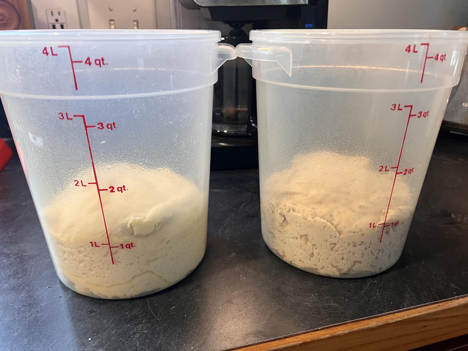 Cambro Food Storage Containers with Lids (BPA-Free) - 4 Quart - Food Grade Buckets with Lids (2 Pack) - For Dough Proofing and Brining (Translucent) customer photo 2