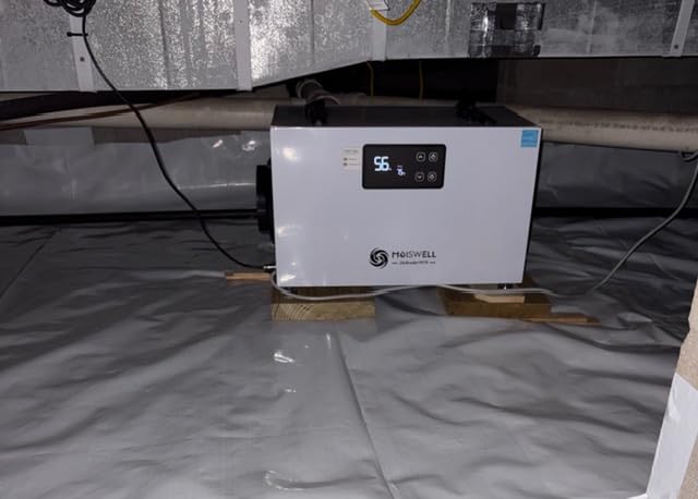 155 Pints Commercial Dehumidifier for Crawl Space | Auto Defrost | Timer | Portable Dehumidifier with Drain Hose Compact for Large Basement Industrial Water Damage| Moiswell Defender M70 customer photo 1