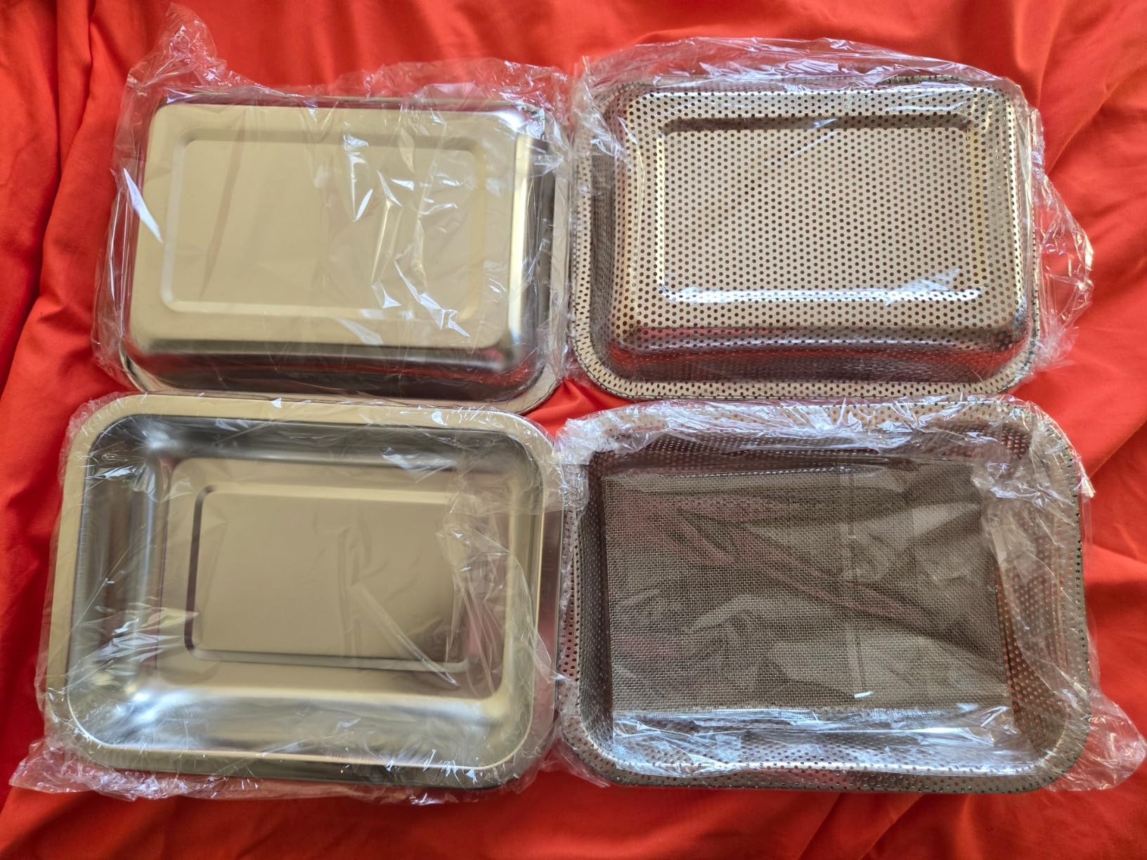 Microgreens Growing Kit 2-Tier 10.4 Inch Sprouting Trays | Stainless Steel Seed Sprouter with 0.3mm Encrypted Silicone Mesh,Beans Broccoli Alfalfa and Wheatgrass Sprouts Growing Kit customer photo 2