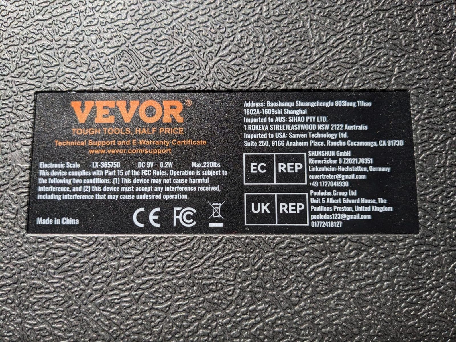 VEVOR Refrigerant Scale 220 LBS HAVC Charging Recovery Freon Scale, with Wired Remote Control, 5g High Precision Electronic Digital Recovery Weight Scale with Case and Dry Battery customer photo 2