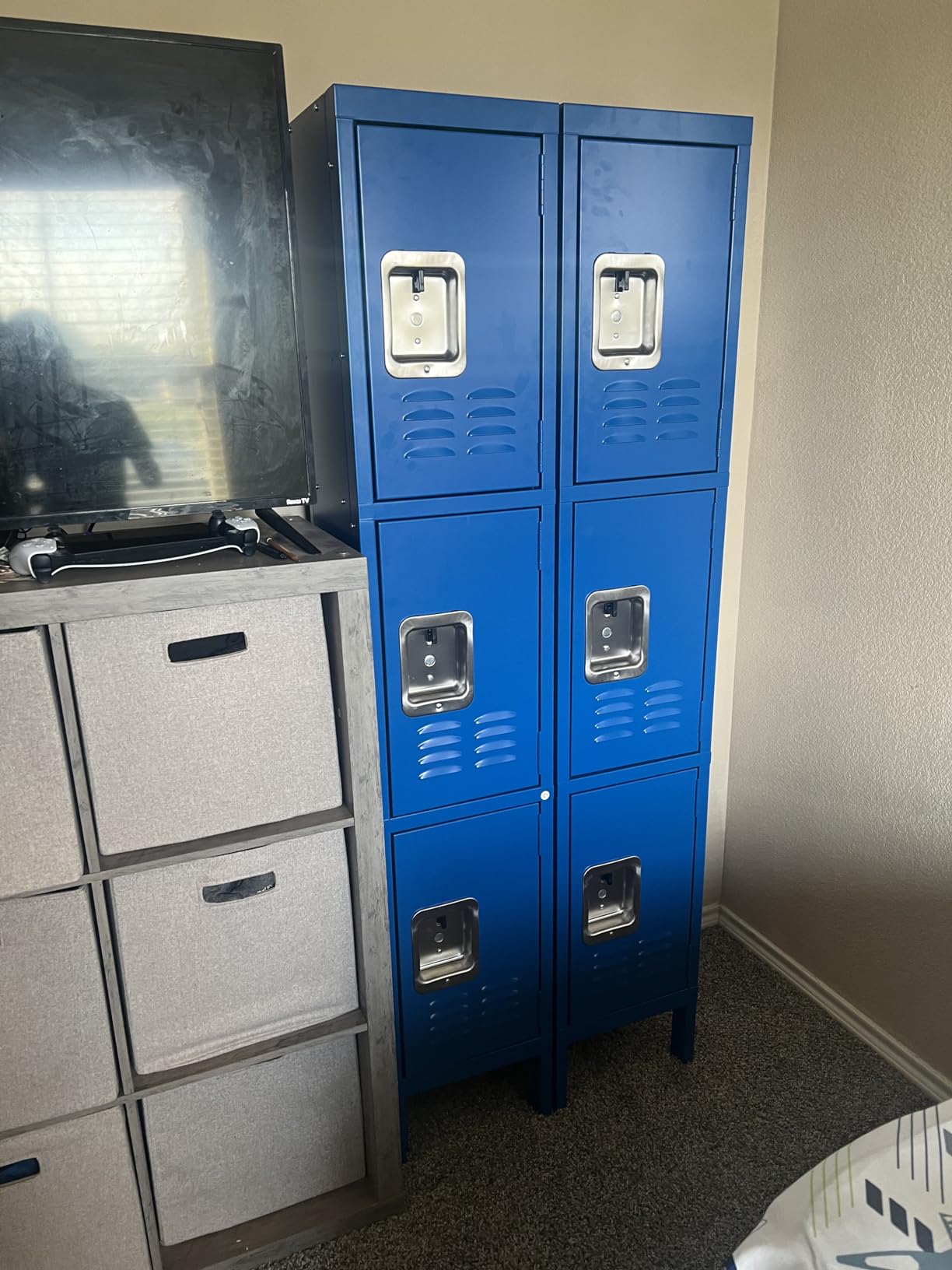 Metal Locker for Employees with Lock, Steel Office Storage Locker with 5 Doors, Gym Lockers Metal Cabinet for Home Office, School (Grey) customer photo 2