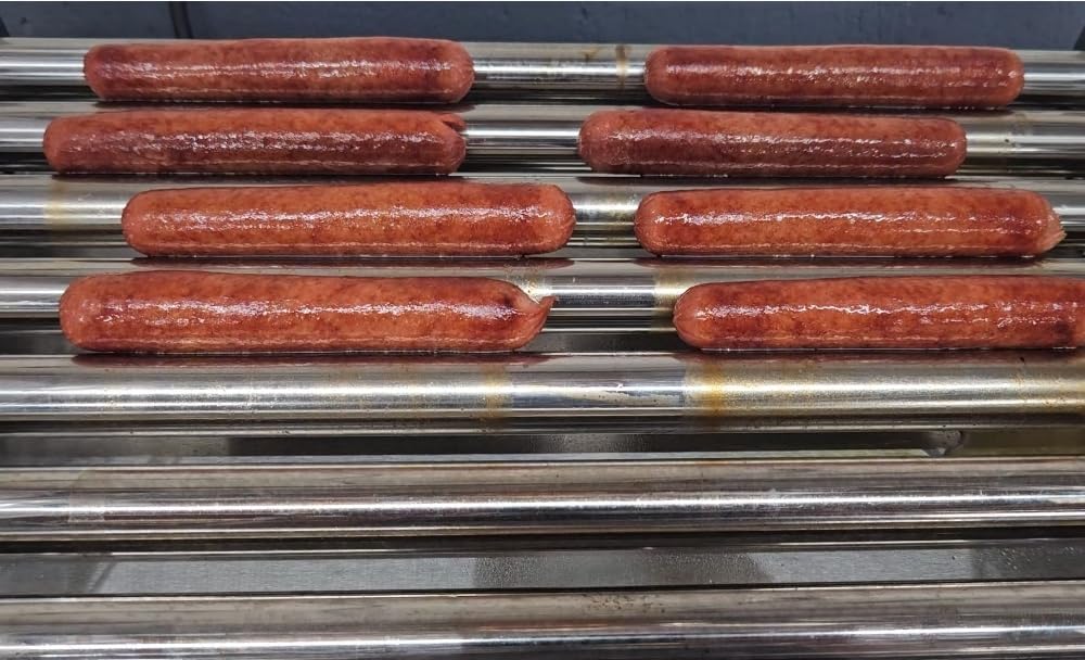 CROSSON Hot Dog 7 Roller with Bun Warmer & Transparent Sneeze Guard, Commercial 7 Nonstick 304 Roller Grill Cooker Machine customer photo 2
