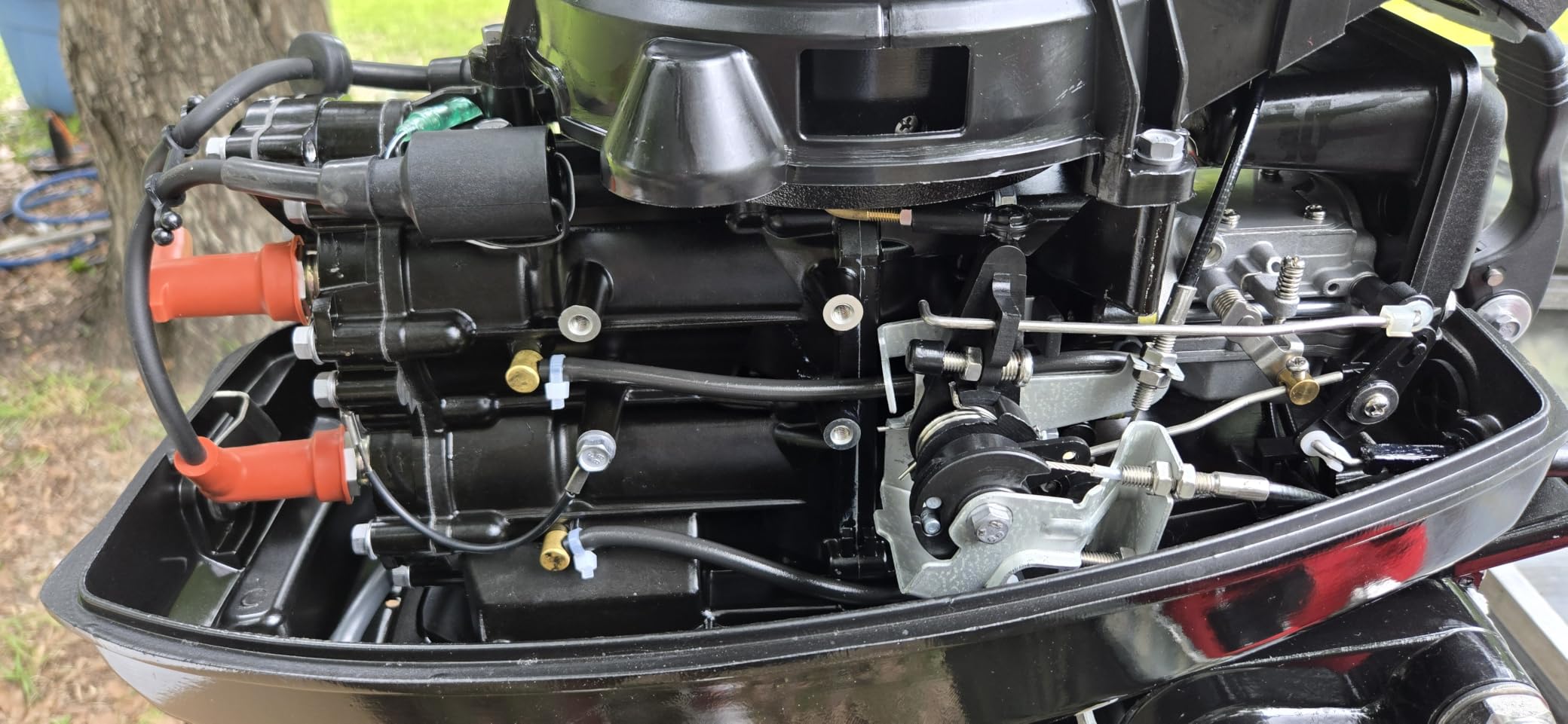 2 Stroke 18 HP HangKai Outboard Motor Boat Engine, CDI Ignition System | Heavy Duty CDI Water Cooling System Short Shaft for Motorboat, Fishing Boat, Wooden Boat and Rubber Boat customer photo 1
