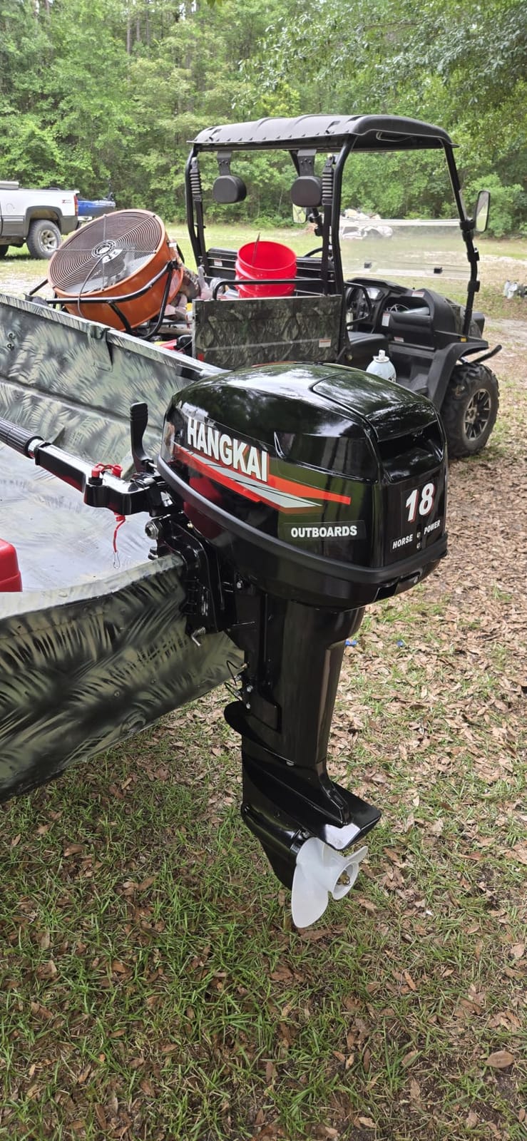 2 Stroke 18 HP HangKai Outboard Motor Boat Engine, CDI Ignition System | Heavy Duty CDI Water Cooling System Short Shaft for Motorboat, Fishing Boat, Wooden Boat and Rubber Boat customer photo 2