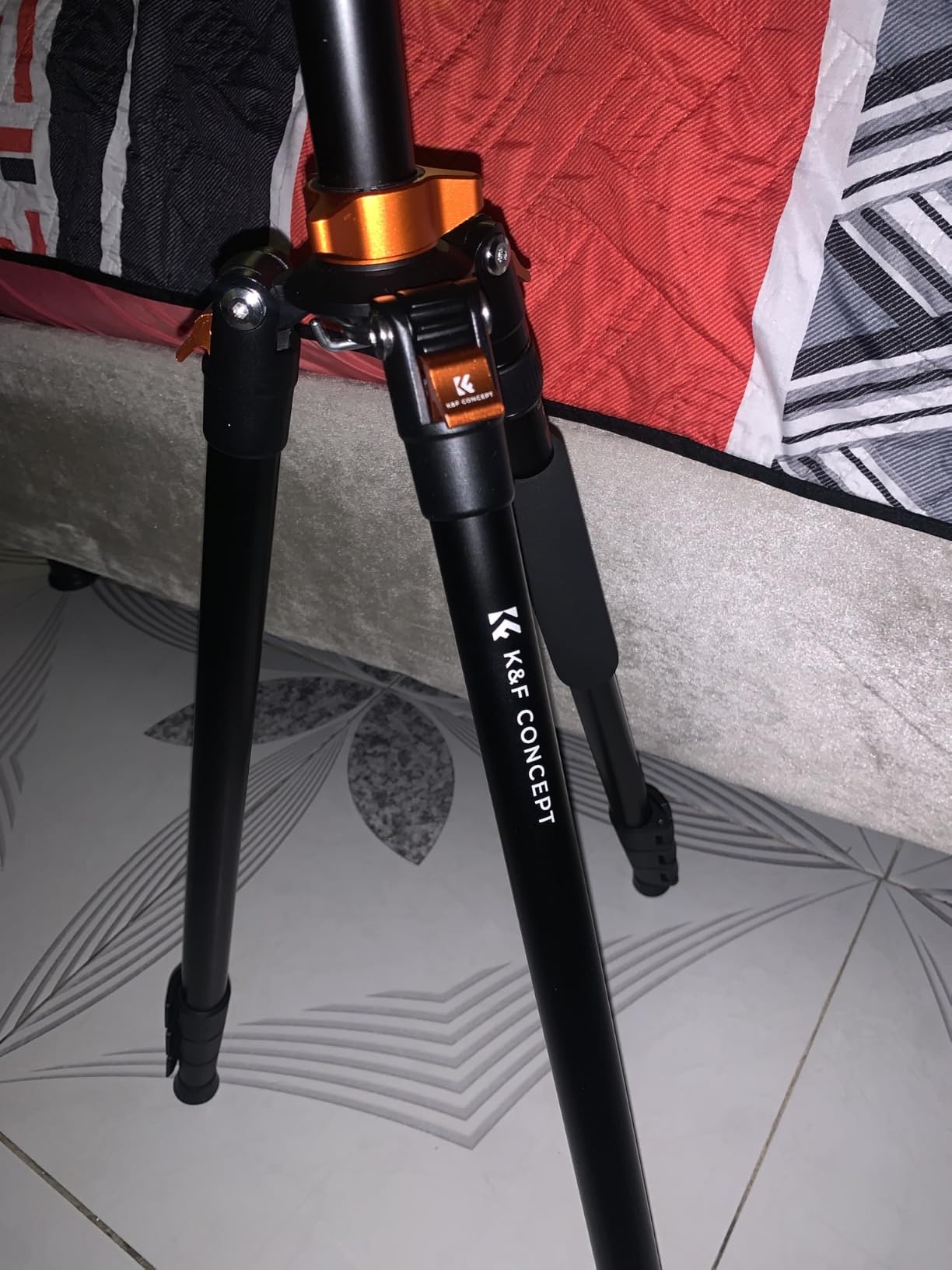 K&F CONCEPT 90''/230cm Horizontal Fluid Head Camera Tripod | Heavy Duty Overhead Shooting Video Tripods, Center Colmun, Detachable Monopod, for Indoor and Outdoor Use T254A7+FH-03 customer photo 2