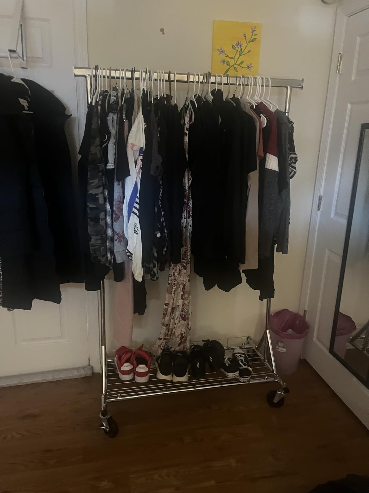 Gewudraw Clothes Rack Heavy Duty With 4