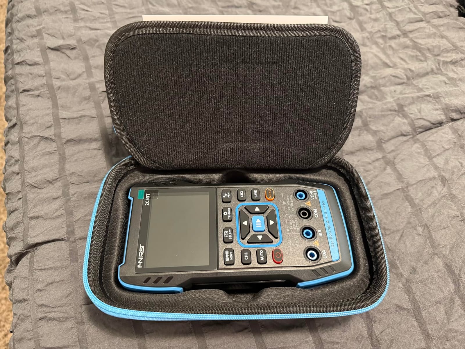 FNIRSI 2C53T Upgraded Handheld Oscilloscope, 50MHz Bandwidth, 3IN1 Digital Oscilloscope Multimeter DDS Generator, 250MS/s Sampling Rate, 19999 Counts customer photo 1