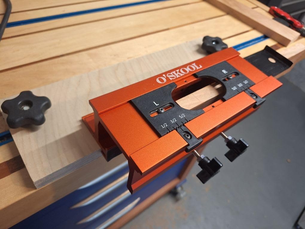 O'SKOOL Mortise and Tenon Jig for Plunge Router, Repeatable Joinery | 1/4