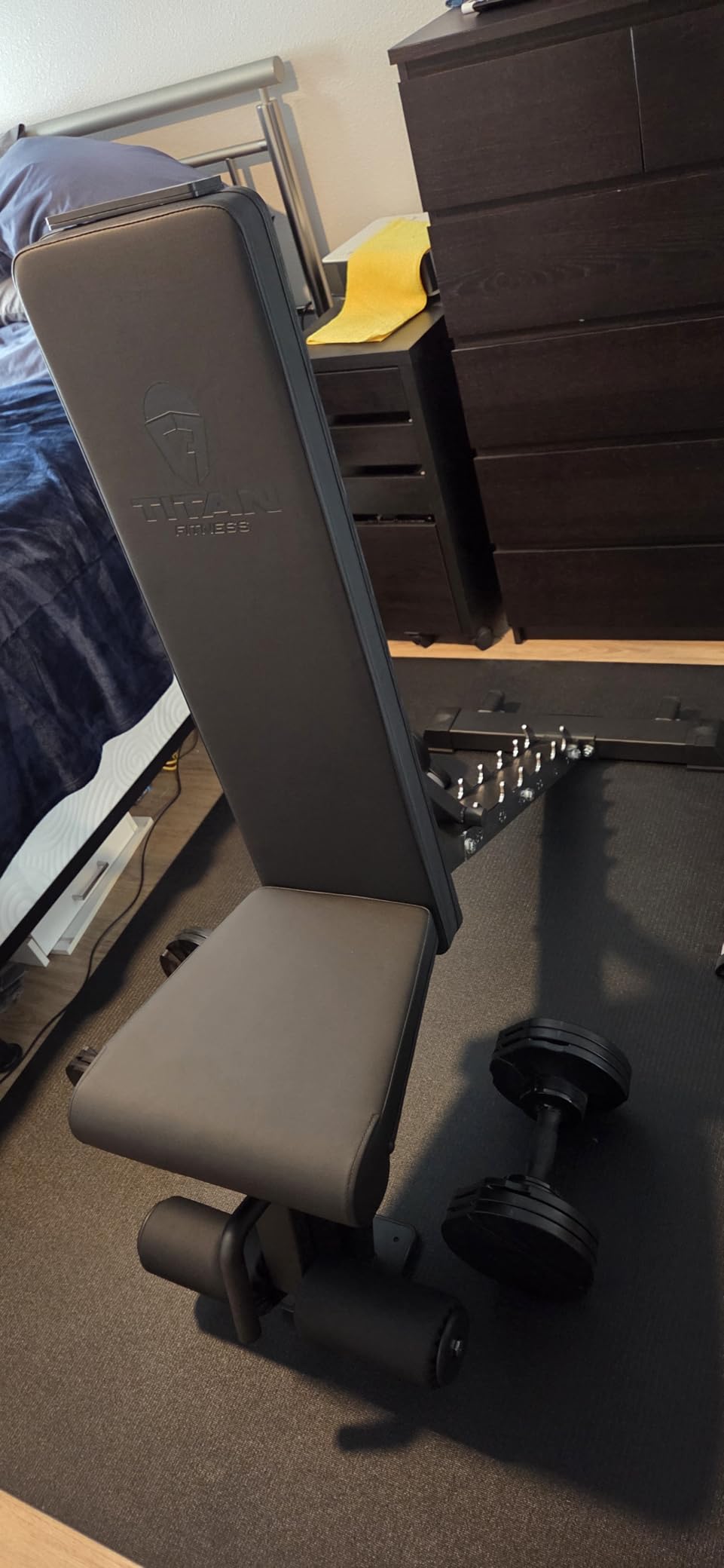 Titan Fitness Elite Series Adjustable FID Bench, 500 LB Incline & 1000 LB Flat, Versatile Utility Bench for Home Gym Weightlifting, Strength Training, Flat, Incline, Upright Positions customer photo 2