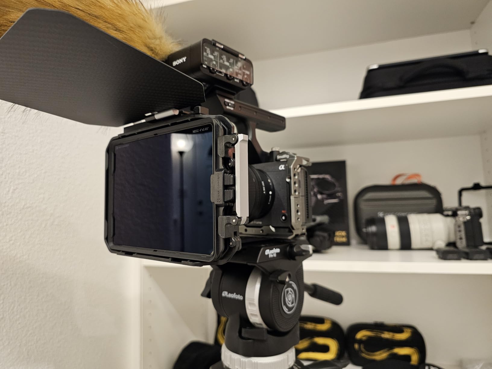 K&F CONCEPT Matte Box +ND4+ND32 Filters Kit, with Portable Case & Rings | DSLR Mattebox +ND4+ND32 kit with Top Flag & Square Filters Trays & Portable Case, for 67/72/77/82/95mm Lenses-FM703 customer photo 1