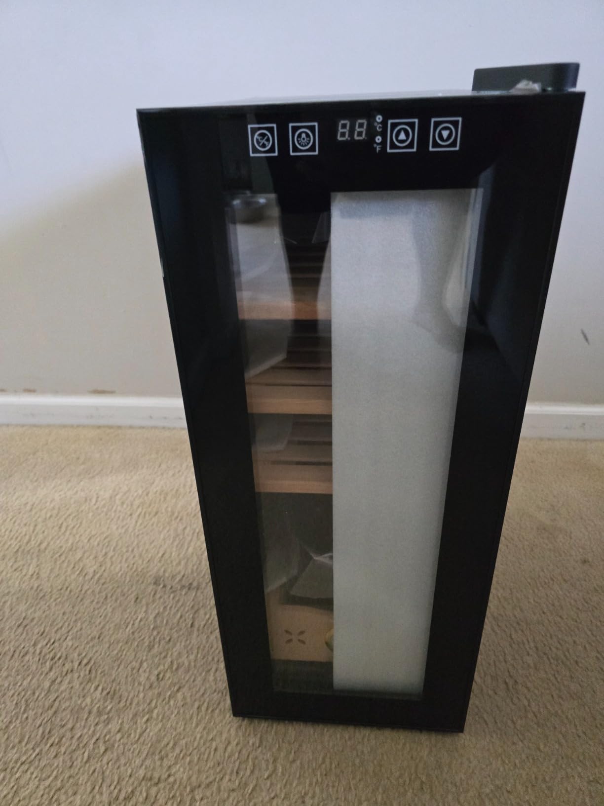 EUHOMY Electric Cigar Humidor 35L Cooling and Heating Cabinet | Spanish Cedar Wood, Digital Hygrometer, 4 Layers, Holds up to 255 Cigars customer photo 2
