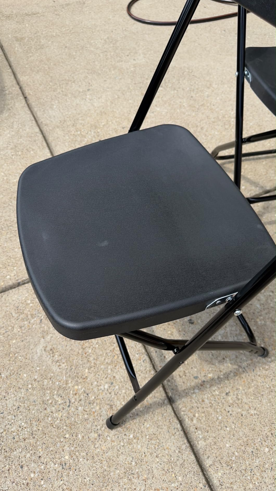 10 Pack White Plastic Folding Chairs, Portable Stackable Commercial Chairs with Steel Frame, 350 lb Capacity Indoor Outdoor Seating for Wedding Party Event Office Dining customer photo 2