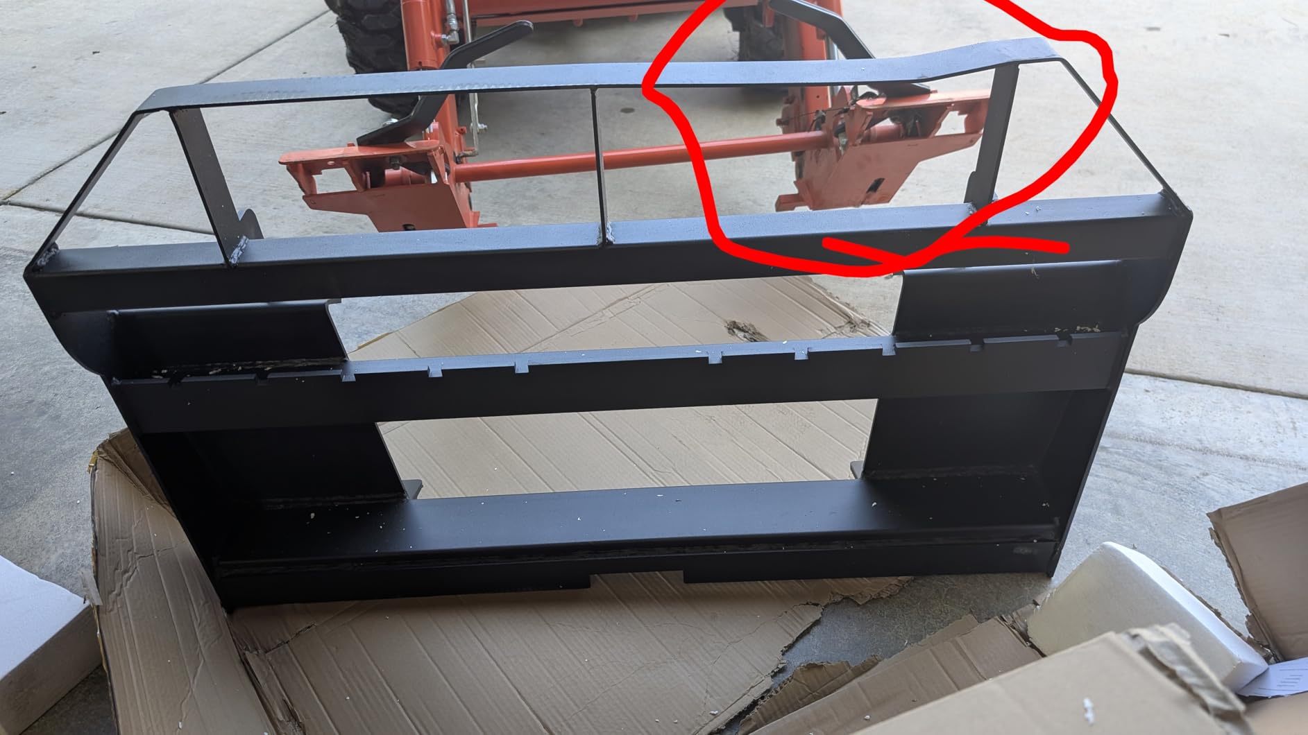 YITAMOTOR 4000lbs Universal Skid Steer Pallet Fork Attachment, 45