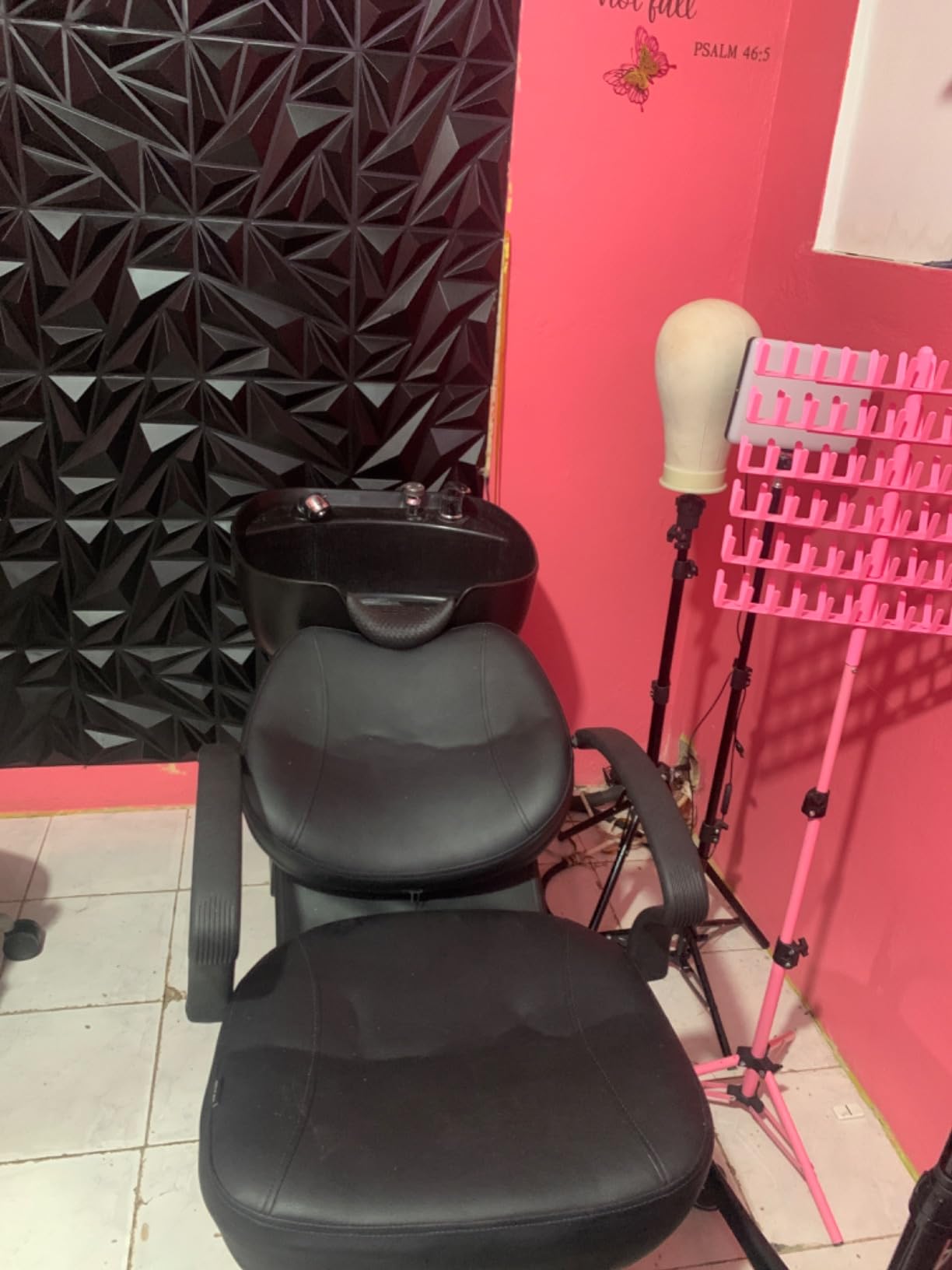 ABS Plastic Shampoo Bowl Chair, Barber Backwash Chair, Hair Washing Station for Spa Beauty Salon customer photo 1