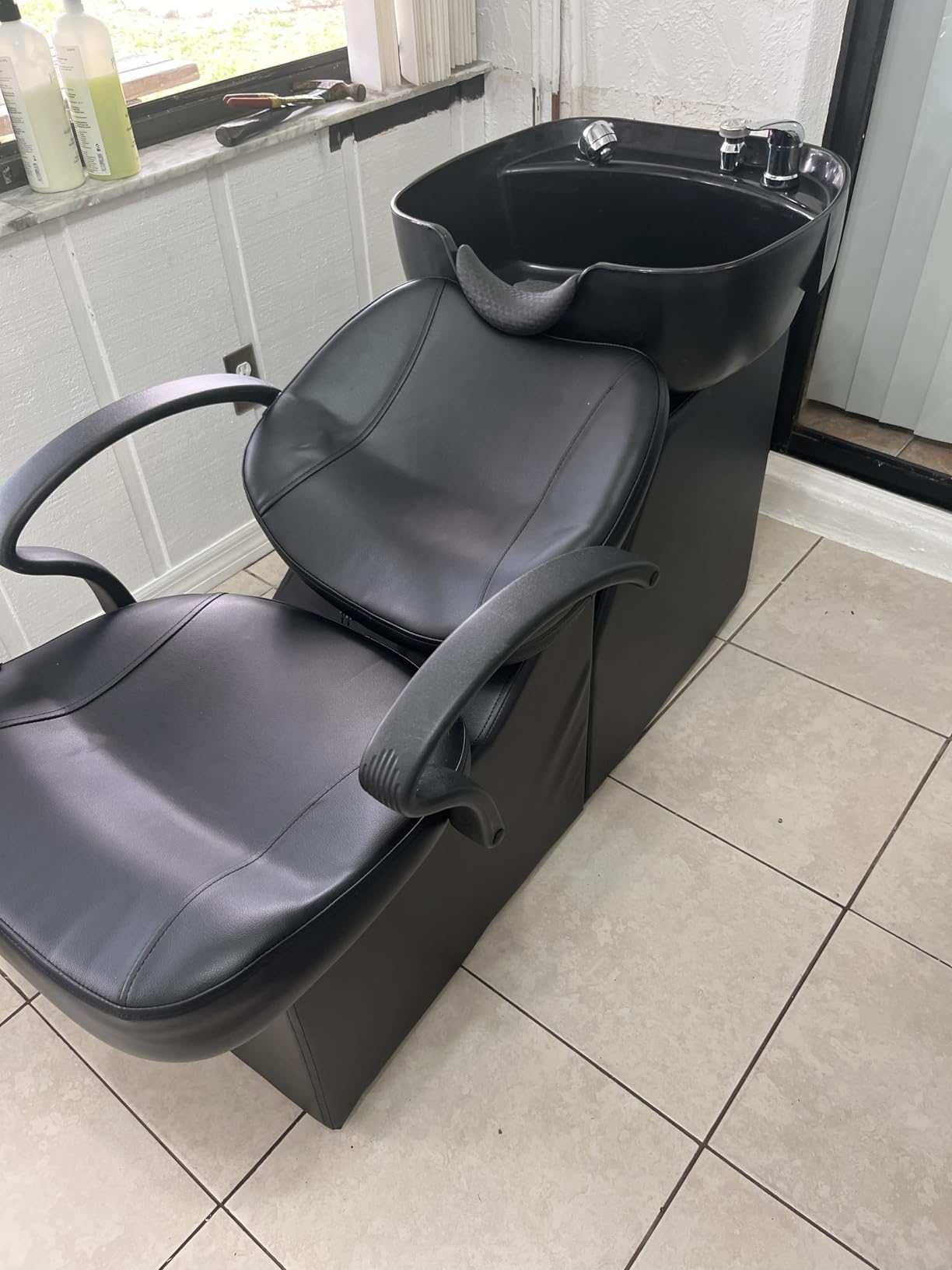 ABS Plastic Shampoo Bowl Chair, Barber Backwash Chair, Hair Washing Station for Spa Beauty Salon customer photo 2