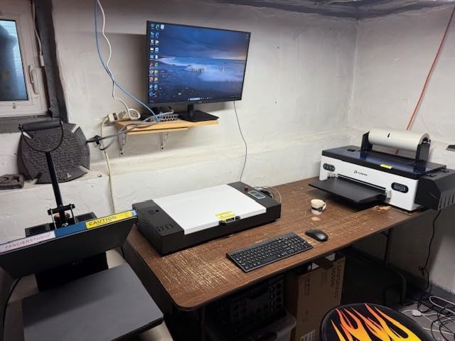 Upgraded A3 DTF Printer with Oven Bundle Set L1800 Direct to Film Transfer Printer Machine with Advanced White Ink Circulation System for DIY Print T-Shirts, Dark and Light Fabric Printing customer photo 1