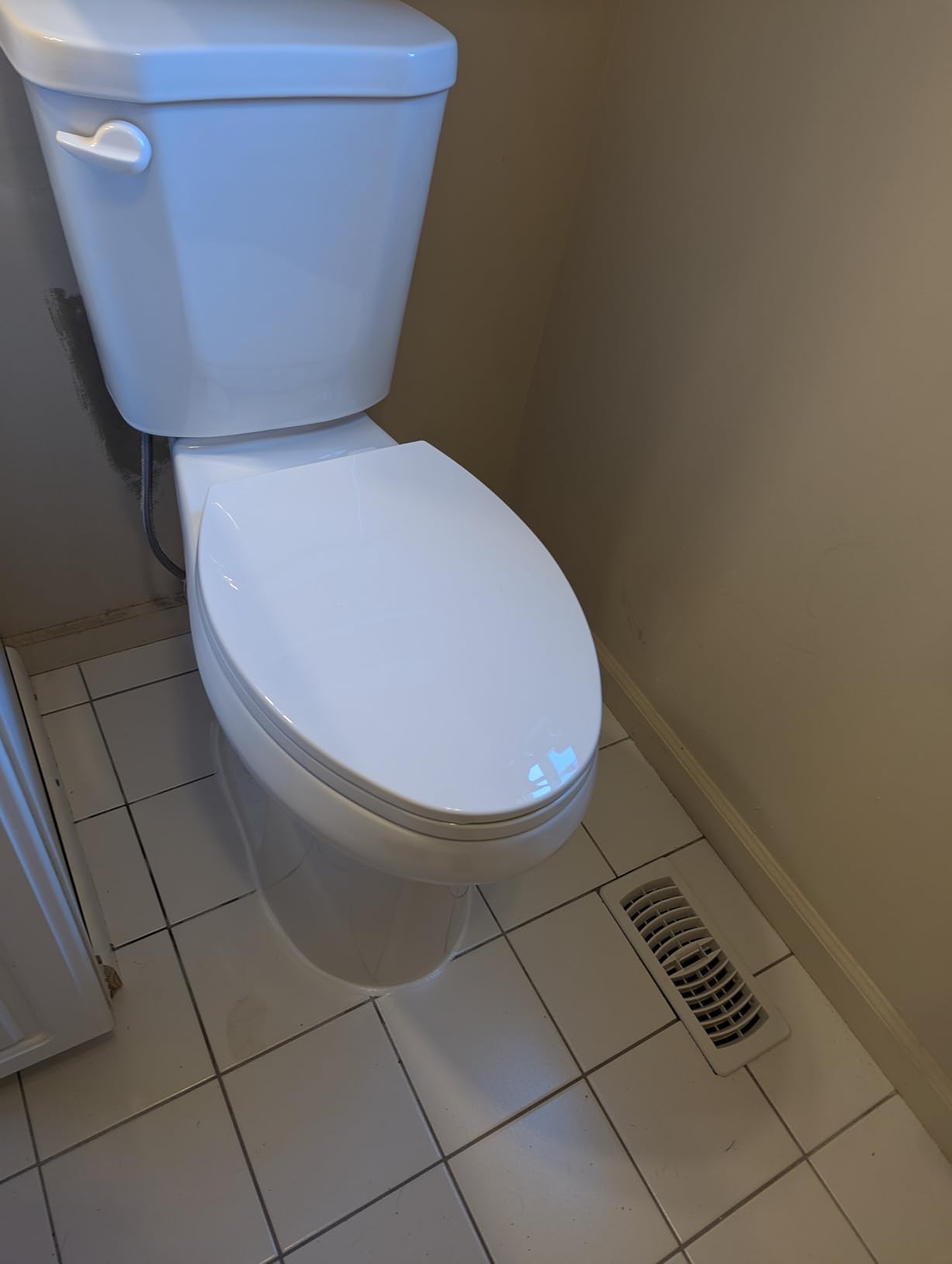 HOROW 21 Inch Extra High Elongated Toilet with ADA Chair Height, Two Piece Toilet with Powerful 1.28 GPF Single Flush, MAP 1000g, Toilet Bowl Suitable for Tall Person & Seniors, HR-E21S customer photo 1
