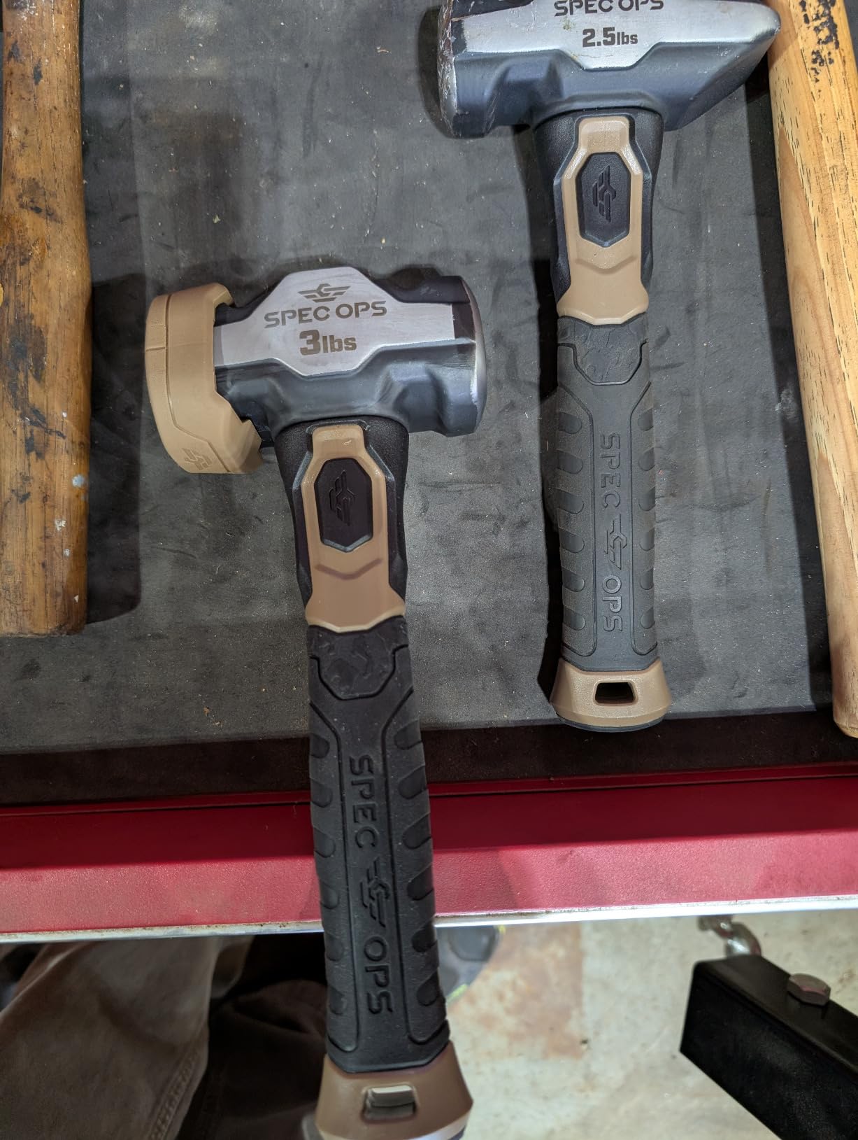 Spec Ops Tools Drilling/Crack Hammer for Striking & Demolition, Bi-Material Shock-Absorbing and Vibration Dampening Handle, 3 lbs customer photo 2