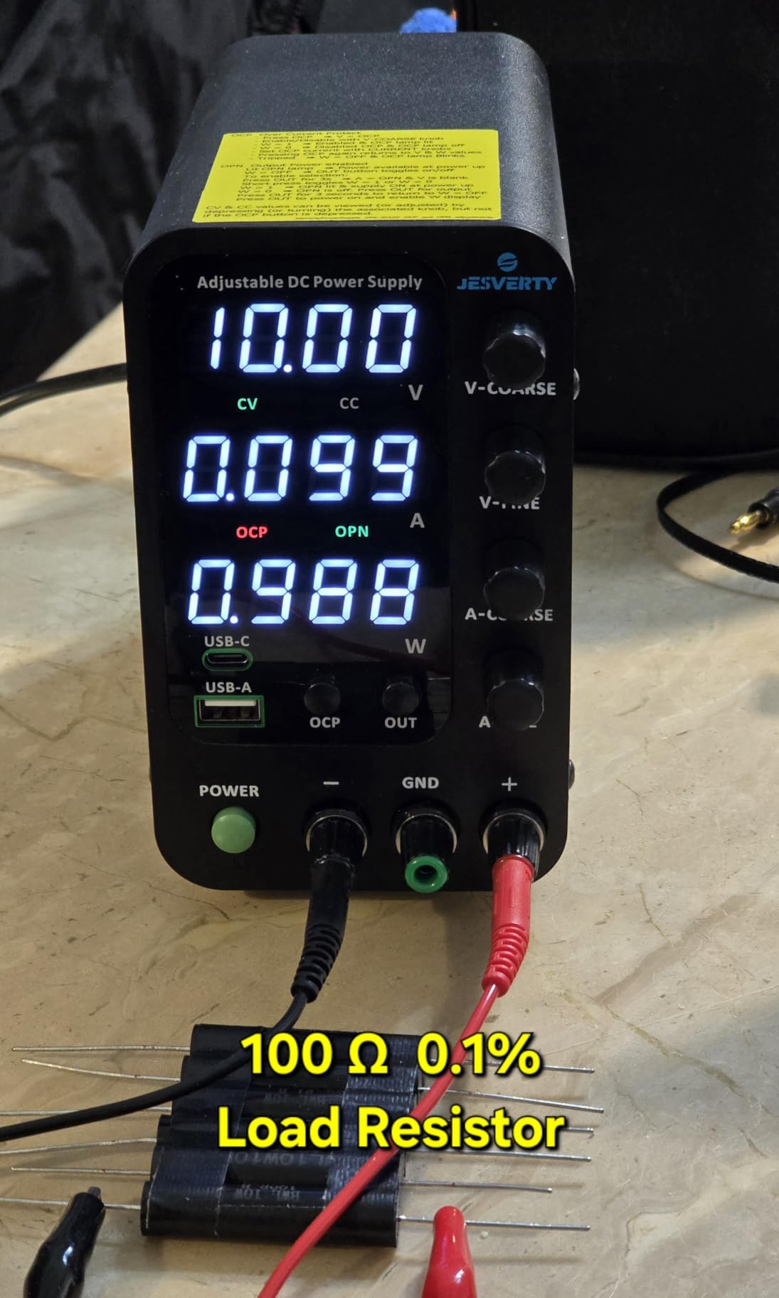DC Power Supply Variable, 0-32V 0-10A Switching Bench Power Supply with 20W USB & Type-C Quick-Charge, Encoder Coarse & Fine Adjustment Knob, Output Switch, 4-Digit LED Display - SPS-3010V customer photo 2