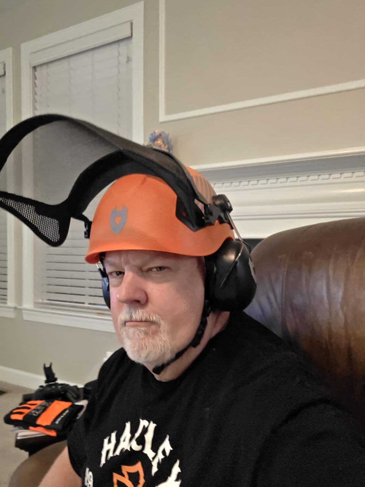 NoCry ANSI Z89.1 Rated Arborist Helmet - Chainsaw Helmet with Face Shield and Ear Muffs - Adjustable Hard Hat with Adaptive Ventilation; Impact-Resistant Mesh Face Shield for Forestry with Side Guards customer photo 2