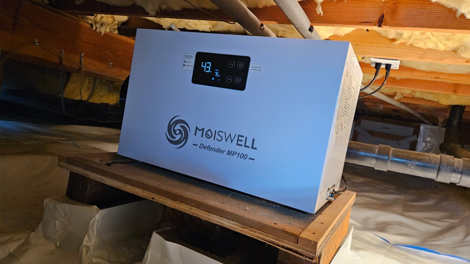 235 Pints Commercial Dehumidifier with Pump for Crawl Space | Auto Defrost | Basement Dehumidifier with Drain Hose, Water Damage Restoration Unit Ideal for large Industrial and Job Sites | Timer customer photo 1