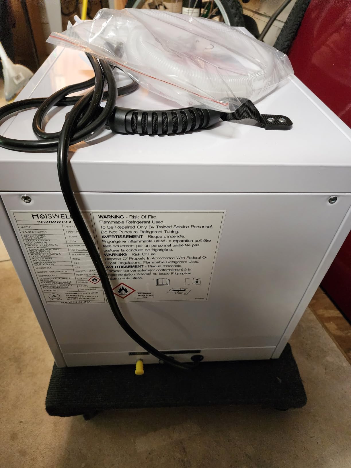 235 Pints Commercial Dehumidifier with Pump for Crawl Space | Auto Defrost | Basement Dehumidifier with Drain Hose, Water Damage Restoration Unit Ideal for large Industrial and Job Sites | Timer customer photo 2