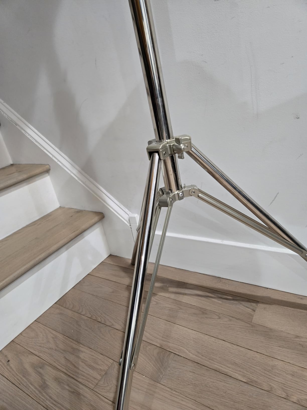 9.2 FT Stainless Steel Photography Stand, Heavy Duty Tripod With 1/4
