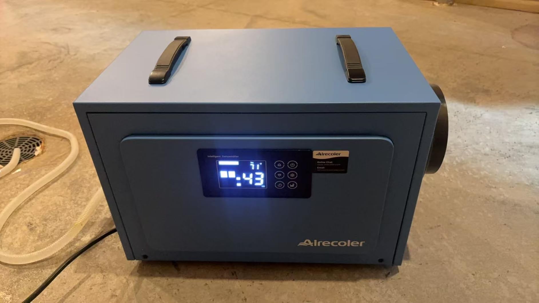 125 Pints Commercial Dehumidifier with Pump for Crawl Space | Basement, Industry Water Damage Restoration, Built-in Pump, Drain Hose, Auto Defrost, Memory Starting | Airecoler GT-XP5 customer photo 1