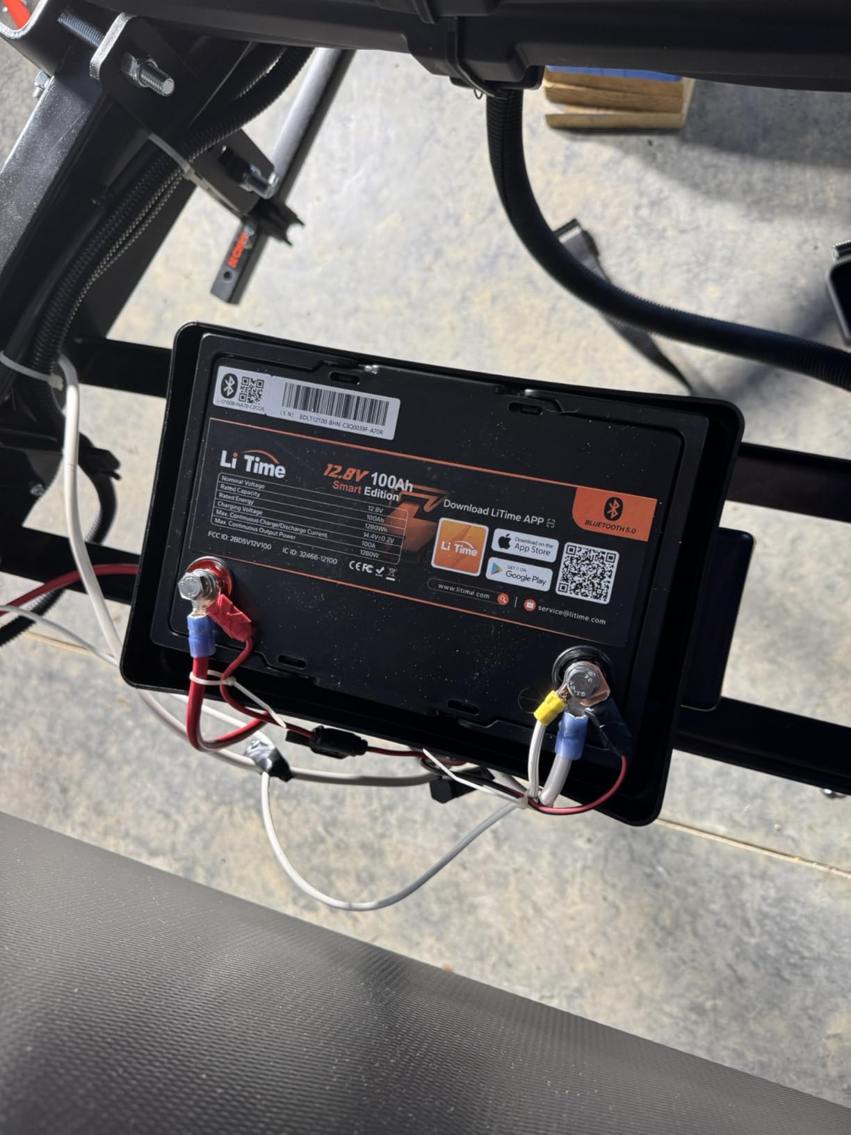 Litime 12v 100Ah RV Self-Heating LiFePO4 Lithium Battery for Marine, Camper | Group 24, Bluetooth, 2 Heating Mode, 4000+ Deep Cycle, IP65 Waterproof, 100A BMS for Van, Trailer, Trolling Motors customer photo 2