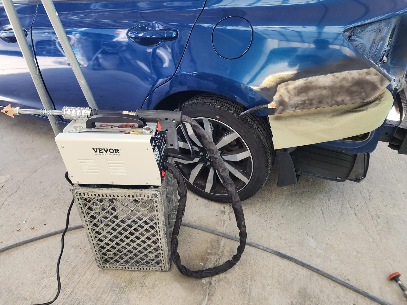 VEVOR Stud Welder Dent Repair Kit, 110V Auto Body Spot Welding Dent Puller Machine with 7 Welding Modes & Adjustable Power, 1.8KW Spot Welder Dent Removal Tool for Car, Truck Dent Repair customer photo 2