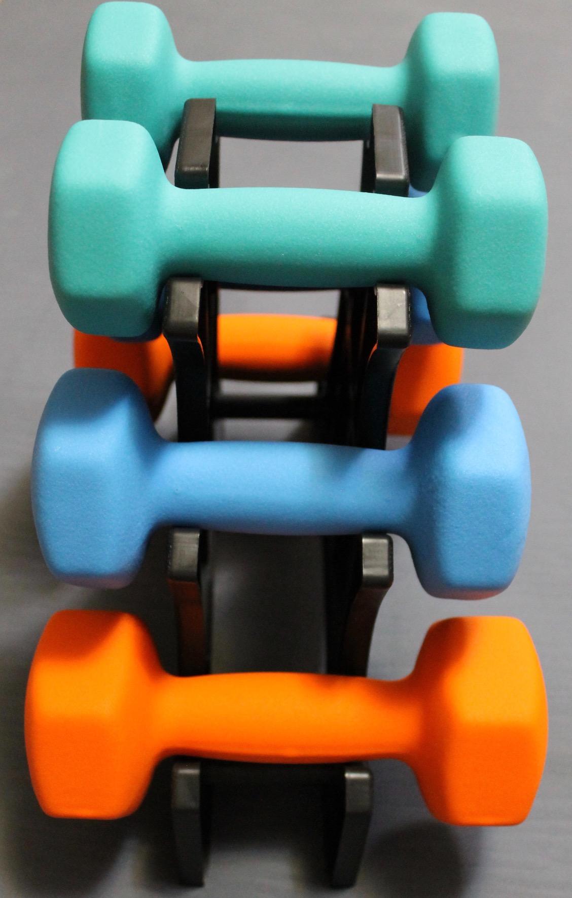 BalanceFrom Rubber Coated Hex Dumbbell Weight Set with Storage Rack, 100LB or 150LB or 200LB Set, 5-20 lbs or 5-25 lbs or 10-30 lbs Pairs customer photo 1